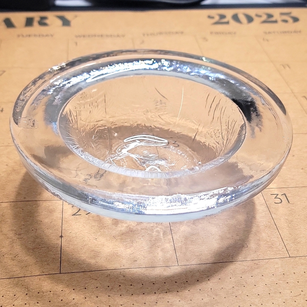 ​Vintage Kosta Boda Sweden "Brava" Glass Bowl - Ann & Göran Wärff Art Glass